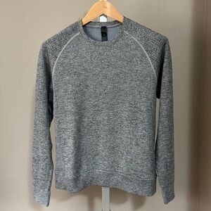 lululemon athletica Men's Heathered Gray Crewneck Sweater